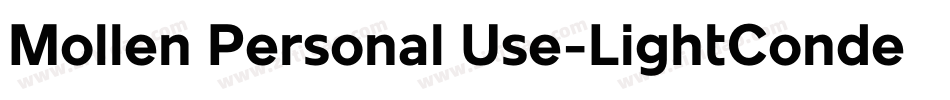 Mollen Personal Use-LightCondensed字体转换
